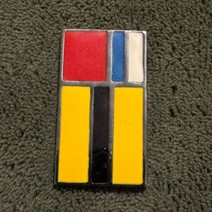 Colorful Cadilac Symbol Geometric Enamel Pendant
